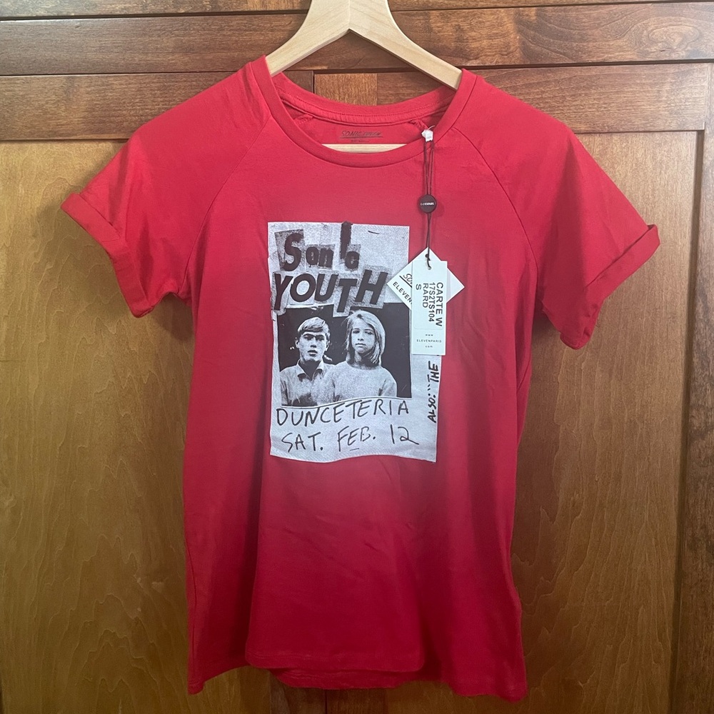 Sonic Youth Danceteria Handbill Eleven Paris T-Shirt